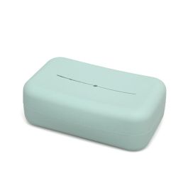 KioKids Porta Toallitas de Silicona Verde Salvia para Bebés 0+ meses - Dispensador con Agujero Inferior y Superior