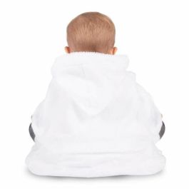 Disfraz monada blanca navidad vestido con enaguas y cubrehombros con capucha talla 12-24 m Disfraz monada blanca navidad vestido con enaguas y cubrehombros con capucha talla 12-24 m