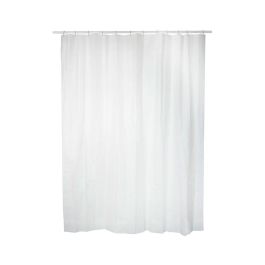 Exma Cortina de baño Basic blanca 140 x 180 cm impermeable anti-moho lavable en lavadora