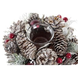 Portavelas Navideño DKD Home Decor (19 x 19 x 9 cm)