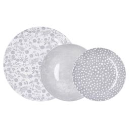 Bidasoa Vajilla Porcelana Aquilea 12 Piezas 4 Personas Gris Precio: 27.50000033. SKU: B16V9QCNN8