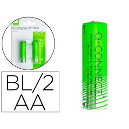 Q-connect Pila Alcalina Recargable AA Blíster 2 Unidades para Cámaras, Ratones, Mandos Precio: 10.78999955. SKU: B12TE4C8VJ
