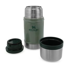 Stanley Food Jar 10-07936-003 0,70 L Acero Inoxidable, Verde Hammertone, Conserva Calor 15h/Frío 18h, A prueba de Fugas