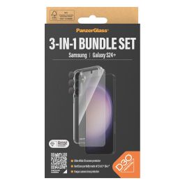 PanzerGlass Protector de Pantalla 3-en-1 para Samsung Galaxy S24 Plus, UWF, con EasyAligner, Anti-rayones y Golpes, Transparente