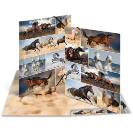 HERMA 19217 Carpeta de anillas A3, de Cartón, diseño de Caballos Multicolor, para organizar y guardar documentos, 1 pieza Precio: 15.49999957. SKU: B19RP6DKB9