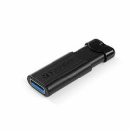 VERBATIM PENDRIVE PINSTRIPE 32GB HIGH SPEED RETRACTIL USB 3.2 NEGRO