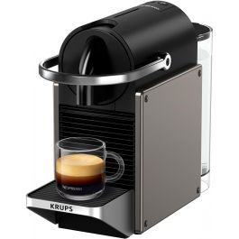 Nespresso Krups XN 306 T Pixie XN306T10 – Cafetera monodosis de cápsulas, 0.7 L, 1260 W, color titanio y negro