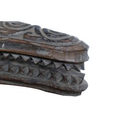 DKD Home Decor Figura Tropical 14 x 42 x 55 cm Suar Hierro Mascara Tribal