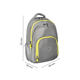 Antartik Fusion Flex Mochila Multibolsillo Gris 19L 450x180x300 mm Impermeable con Compartimento Portátil