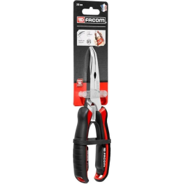 Facom Alicates de Punta 195A.20CPEPB Media Caña Largo Acodado Cónico 200 mm