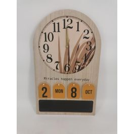 Reloj Boho DKD Home Decor Natural Multicolor 4.5 x 56 x 34 cm (2 Unidades)