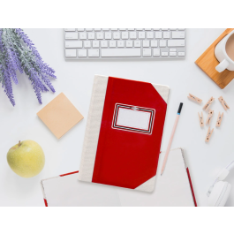 Fernandes Libro Cartone Cosido Din A4+ Liso 50 Hojas 100 gr Rojo