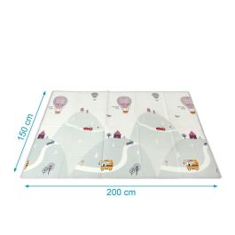 KioKids Tapete Mantita Plegable Montañas Extra Grande Impermeable Reversible 150x200 cm +0 meses