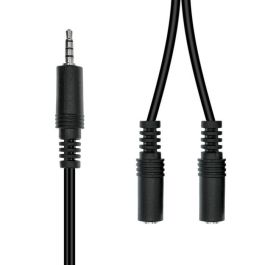 ProXtend Mini-Jack 3-Pin to 2x 2-Pin Cable M-F Black 20cm ProXtend Mini-Jack 3-Pin to 2x 2-Pin Cable M-F Black 20cm
