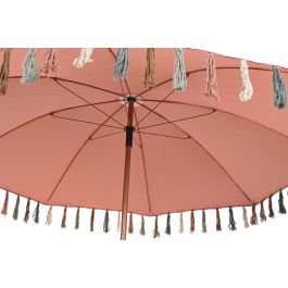 DKD Home Decor Parasol de Terraza y Jardín Coral con Flecos 180x180x190 cm Poliéster Acero Desmontable Precio: 49.50000011. SKU: S3042452