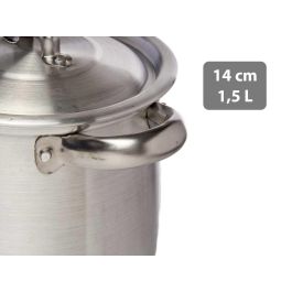 Kinvara Olla de Aluminio 14 cm 1.5 L para Gas y Horno, apta para Lavavajillas