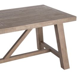 Mesa Comedor Natural Madera de Pino 200 X 90 X 77,50 cm