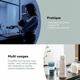 BABYMOOV Calentador de Biberones Portátil Moov & Feed BBM3661276184398 Beige Mineral 340ml Regulación Temperatura