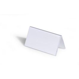 Durable Caja de 25 Portanombres Rígidos PVC 104x100mm para Conferencias y Eventos 8051-19