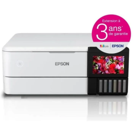 Epson Multifunción Inyección EcoTank ET-8500 Color con 6 Tintas Claria ET Premium, Impresión A4, Copia y Escanea