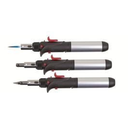 Rothenberger Soldador 3 en 1 con Llama, Aire Caliente y Punta Soldar - 1450°C - Ideal para soldadura de precisión, electrónica y reparaciones - Plata Rothenberger Soldador 3 en 1 con Llama, Aire Caliente y Punta Soldar - 1450°C - Ideal para soldadura de precisión, electrónica y reparaciones - Plata