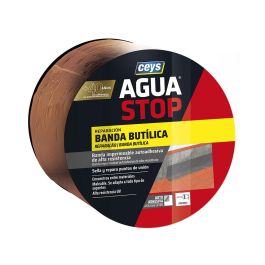 Ceys Aguastop Banda Impermeable de Butilo Teja 10 cm x 10 m para Reparaciones y Soluciones de Efectividad Total