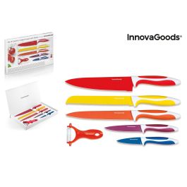 Juego de Cuchillos Cerámicos y Pelador Knoolvs InnovaGoods 6 Piezas