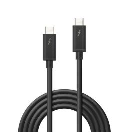 Lindy Cable Thunderbolt 3 Pasivo 1m USB-C, Transferencia Datos 20Gbps, Vídeo 4K 60Hz, Carga 100W PD, Soporta Daisy-Chain