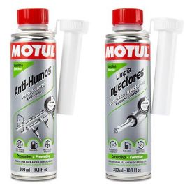 Motul ZMTL111258 Kit Pre ITV Gasolina Limpiador Inyectores Anti-humos para Mejorar Rendimiento y Reducir Emisiones Antes de la ITV