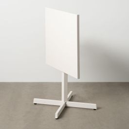 Mesa Auxiliar Plegable Blanco 70 x 70 x 74 cm