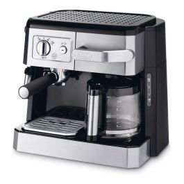 Delonghi BCO421.S Cafetera Espresso Combinada 15 Bar con Portafiltros ESE y Depósito 1L Acero Inoxidable
