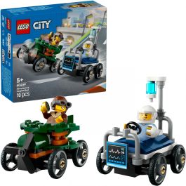 Lego Juego de Construcción City Great Vehicles Coches de Carreras: Avión vs Cama de Hospital, Edad +5 años