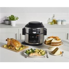 Ninja OL550EU Olla Eléctrica Multifunción SmartLid 11 en 1 Foodi, 6L, Cocina a Presión, Freidora de Aire, Vapor, Horneado