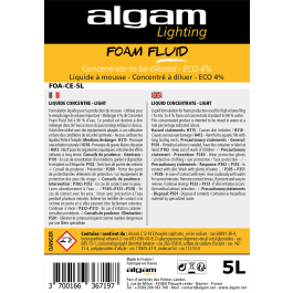 ALGAMLIGHT Líquido Eco para Máquinas de Espuma 4% Concentrado - Garrafa 5 Litros