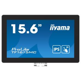 iiyama ProLite TF1615MC-B1 Monitor táctil IPS 15.6" Full HD 1920x1080 Pantalla táctil capacitiva 10 puntos Toque VGA HDMI DisplayPort USB Negro
