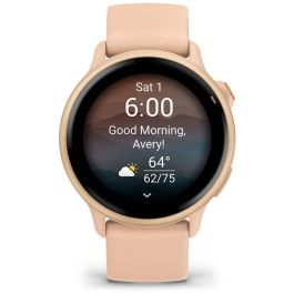 Garmin vívoactive 6 Reloj Inteligente 42mm con Pantalla Táctil AMOLED 1.2" (3,05cm) 390x390 Píxeles GPS WiFi Banda Rosa Silicona