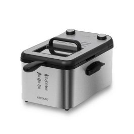 Cecotec CleanFry Infinity 3000 Full Inox Freidora Eléctrica 3L 2400W, Filtro OilCleaner, Apta Lavavajillas