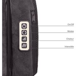 Livoo DOS204 Masajeador Shiatsu 2 en 1 para Pies y Espalda, 24 Cabezales, 3 Velocidades, Con/Sin Calor, Gris