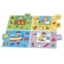 Nathan T'choupi Mi Loto: Juego de Lotería Infantil con 32 Imágenes y 4 Tableros Grandes para Niños y Niñas +2 Años