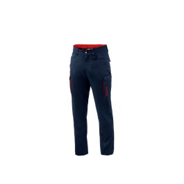 Sparco Pantalones SBTP0001B0N3100L de Trabajo Cargo Azules Talla L Algodón y Poliéster