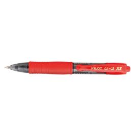 Boligrafo Pilot G-2 Pixie Rojo Tinta Gel Retractil Sujecion De Caucho 12 unidades