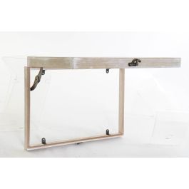 DKD Home Decor Tapa Contador Decorativa de Estilo Oriental Buda MDF Color Negro y Dorado 46.5 x 31.5 x 6 cm (2 Unidades)