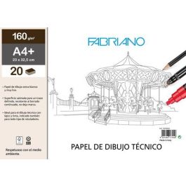 Bloc De Dibujo Fabriano Lineal Encolado Liso A4+ 160G 20H Precio: 6.58999952. SKU: B157YDG57A