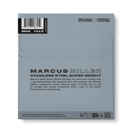 DUNLOP Juego Bajo Marcus Miller SB 45-105 Cuerdas para Bajo Eléctrico
