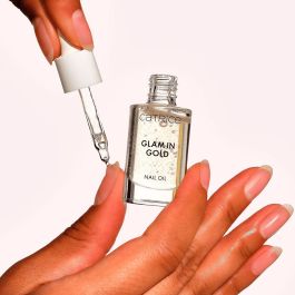 Catrice GLAM IN GOLD Aceite para Uñas y Cutículas con Partículas Doradas - 8 ml