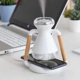 Humidificador Difusor de Aromas y Cargador Inalámbrico 3 en 1 Misvolt InnovaGoods Humidificador Difusor de Aromas y Cargador Inalámbrico 3 en 1 Misvolt InnovaGoods