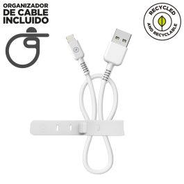 muvit for change cable USB a Lightning MFI 2,4A/12W 0,2m blanco