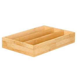 Cubertero Bambu 3 Huecos Kinvara 13x28x5cm (Set de 6)