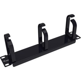 EQUIP Pasacables 10" 1U con 3 Anillos de Plástico Negro para Armario Rack