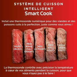 Ninja Parrilla y Freidora sin Aceite MAX 6 en 1 DG551EU 1760 W Gris 6 Modos de Cocción